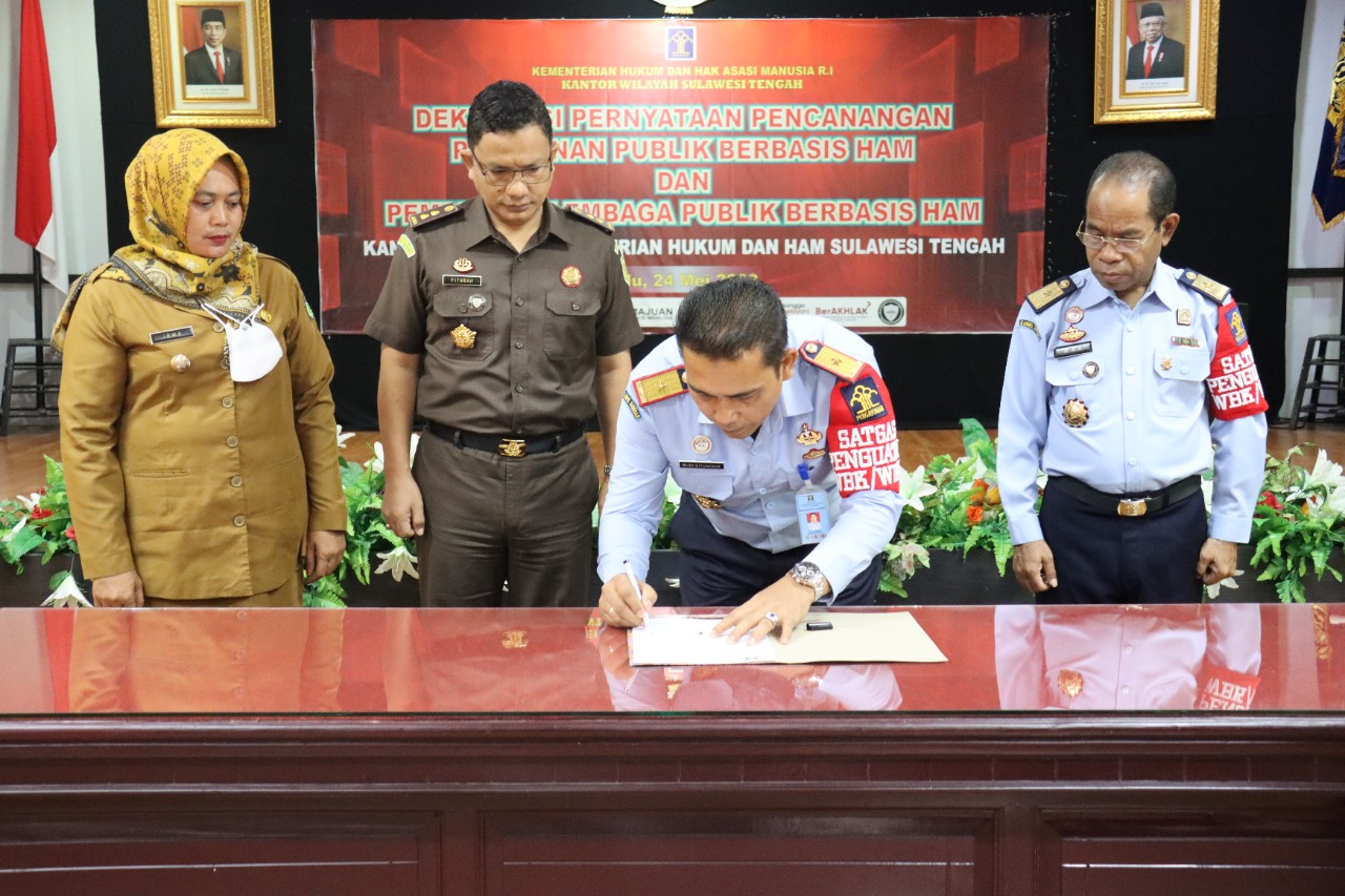 Kanwil Kemenkumham Sulteng Canangkan Layanan & Pembinaan Lembaga ...